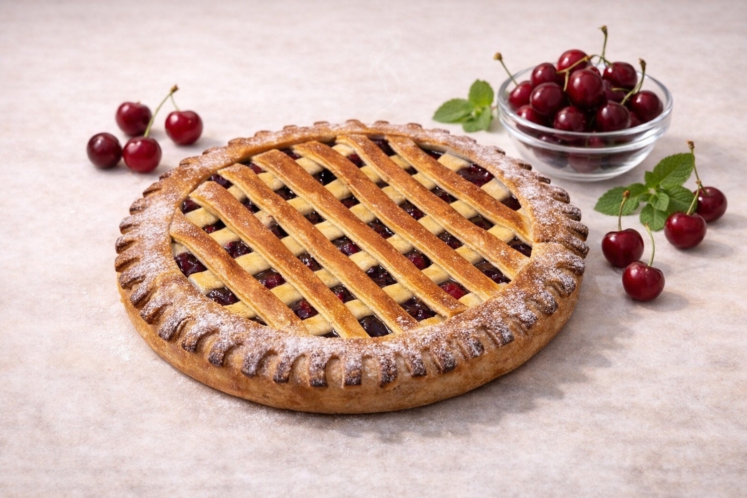 Пирог с вишней